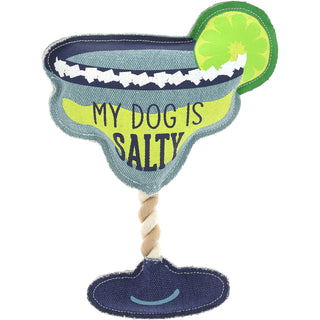 Salty 12" Canvas Dog Toy on Rope