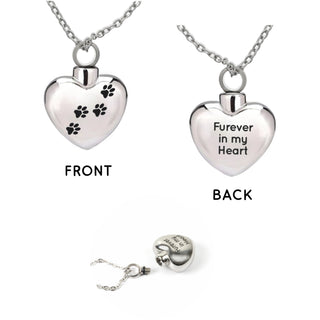 Furever Adjustable Memorial Heart Necklace
