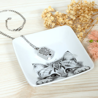 Pawprints Adjustable Memorial Necklace