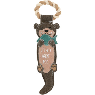 Otterly Great 14.75" Dog Toy on Rope