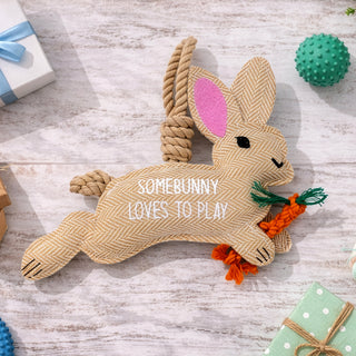 Somebunny 9" Dog Toy on Rope