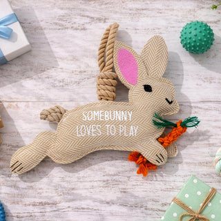 Somebunny 9" Dog Toy on Rope