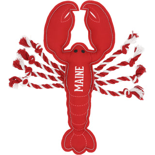 Maine Lobster 12" Dog Toy on Rope
