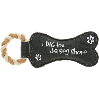 Dig The Jersey Shore 12" Dog Toy on Rope