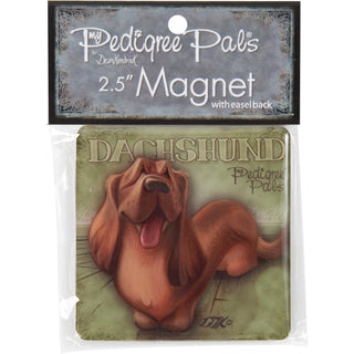 Boxer 2.5" Square Magnet with Easel Back