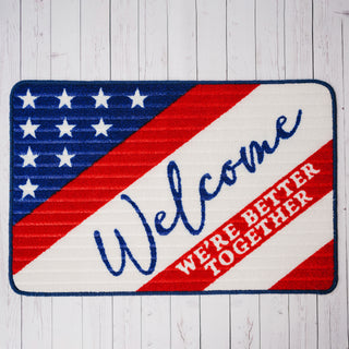 Welcome 27.5" x 17.75" Floor Mat