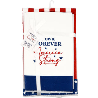 America Strong Tea Towel Gift Set (2 - 19.75" x 27.5")