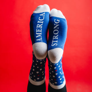 America Strong S/M Unisex Cotton Blend Sock