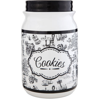 Cafe Toile 9" Cookie Jar