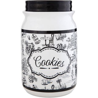 Cafe Toile 9" Cookie Jar