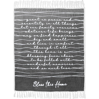 Bless This Home 50" x 60" Inspirational Plush Blanket