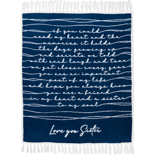 Love You Sister 50" x 60" Inspirational Plush Blanket