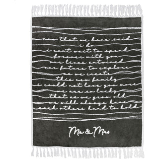 Mr. & Mrs. 50" x 60" Inspirational Plush Blanket