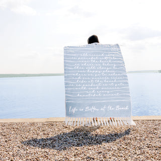 Life is Better at the Beach 50" x 60" Inspirational Plush Blanket