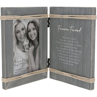 Forever Friend 5.5" x 7.5" Hinged Sentiment Frame (Holds 4" x 6" Photo)
