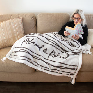 Relaxed & Retired 50" x 60" Inspirational Plush Blanket