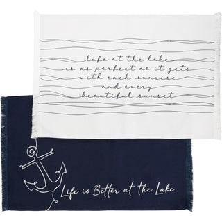 Better at the Lake Cotton Placemats (Set of 2)