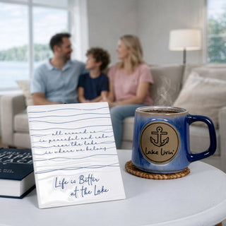 Lake 5.5" Ceramic Plaque