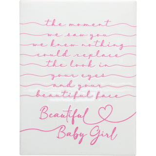 Baby Girl 8" Ceramic Plaque
