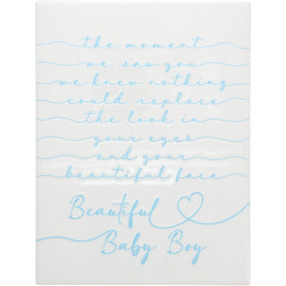 Baby Boy 8" Ceramic Plaque