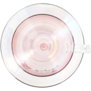 Enjoy 7 oz Glass Teacup and Saucer