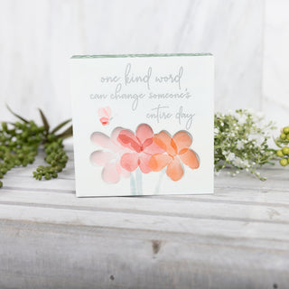 One Kind Word 4.5" Layered Plaque