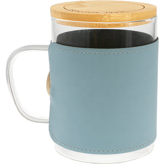 Camper 16 oz Wrapped Glass Mug with Coaster Lid