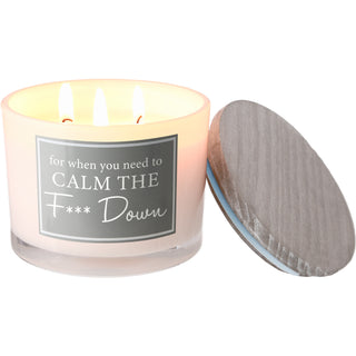 Calm Down 11 oz - 100% Soy Wax Candle Scent: Fresh Cotton