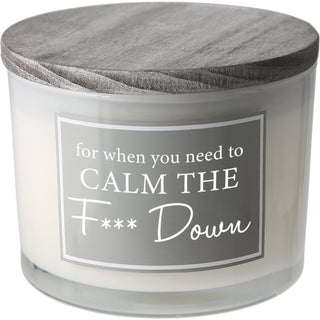 Calm Down 11 oz - 100% Soy Wax Candle Scent: Fresh Cotton