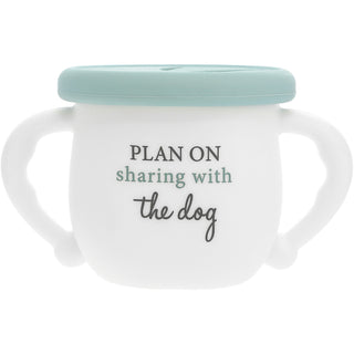 The Dog 3.5" Silicone Snack Bowl with Lid