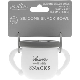 Behaves Well 3.5" Silicone Snack Bowl with Lid