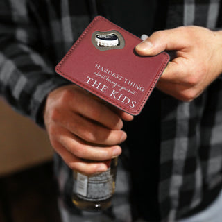 The Kids 4" x 4" Bottle Opener Coaster