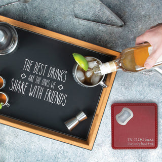 Dog Beers 4" x 4" Bottle Opener Coaster
