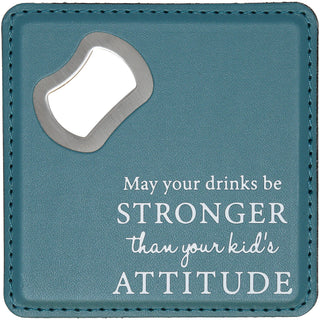 Attitude 4" x 4" Bottle Opener Coaster