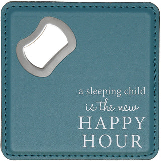 Happy Hour 4" x 4" Bottle Opener Coaster