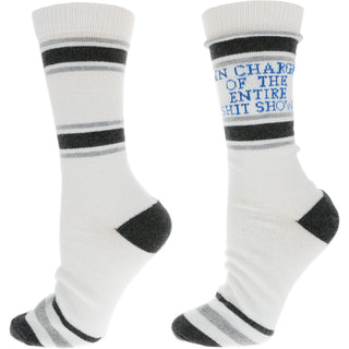 In Charge M/L Unisex Crew Sock