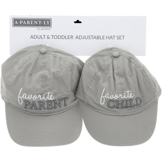 Favorite Adjustable Adult and Toddler (1-3 Y) Hat Set