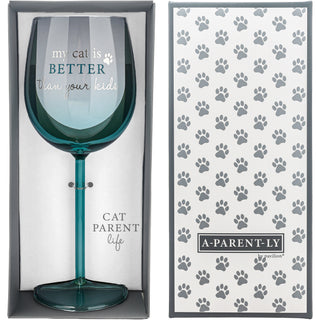 My Cat Gift Boxed 17 oz Wine Glass