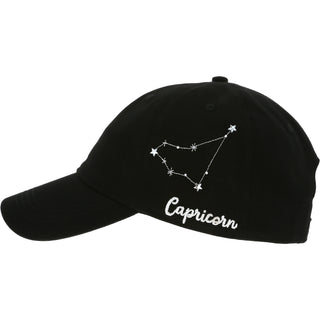 Capricorn Black Adjustable Hat