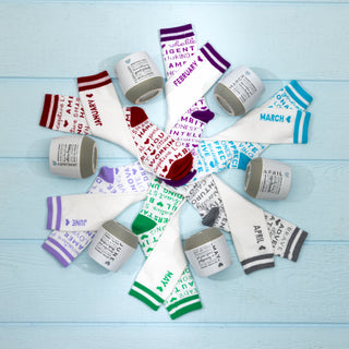 February M/L Unisex Crew Sock