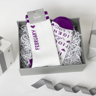 February M/L Unisex Crew Sock