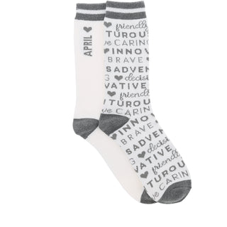 April M/L Unisex Crew Sock