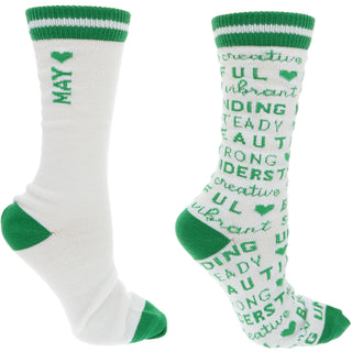 May Unisex Crew Sock