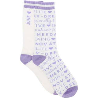 June M/L Unisex Crew Sock
