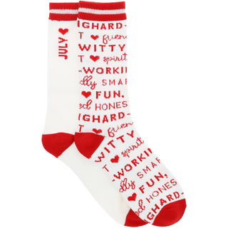 July Unisex Crew Sock