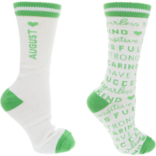 August Unisex Crew Sock