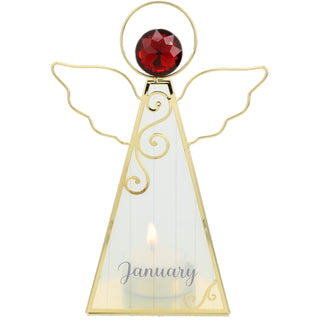 January 6.5" Monthly Angel Tea Light Holder