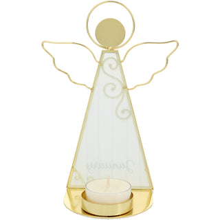 January 6.5" Monthly Angel Tea Light Holder