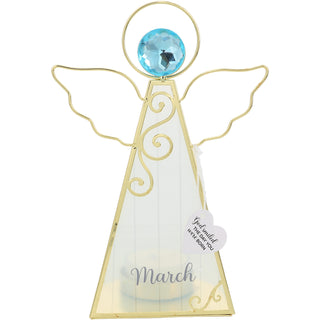 March 6.5" Monthly Angel Tea Light Holder