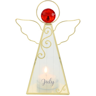 July 6.5" Monthly Angel Tea Light Holder